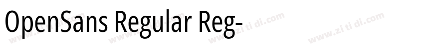 OpenSans Regular Reg字体转换